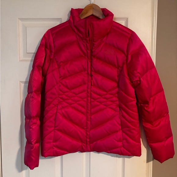 The North Face Fuchsia Puffer Jacket - Picture 2 of 5
